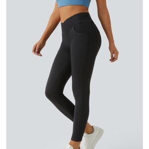 HALARA Black Denim High-Waisted leggings